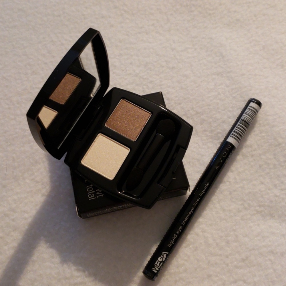 NWT Avon eyeshadow + liquid eyeliner bundle